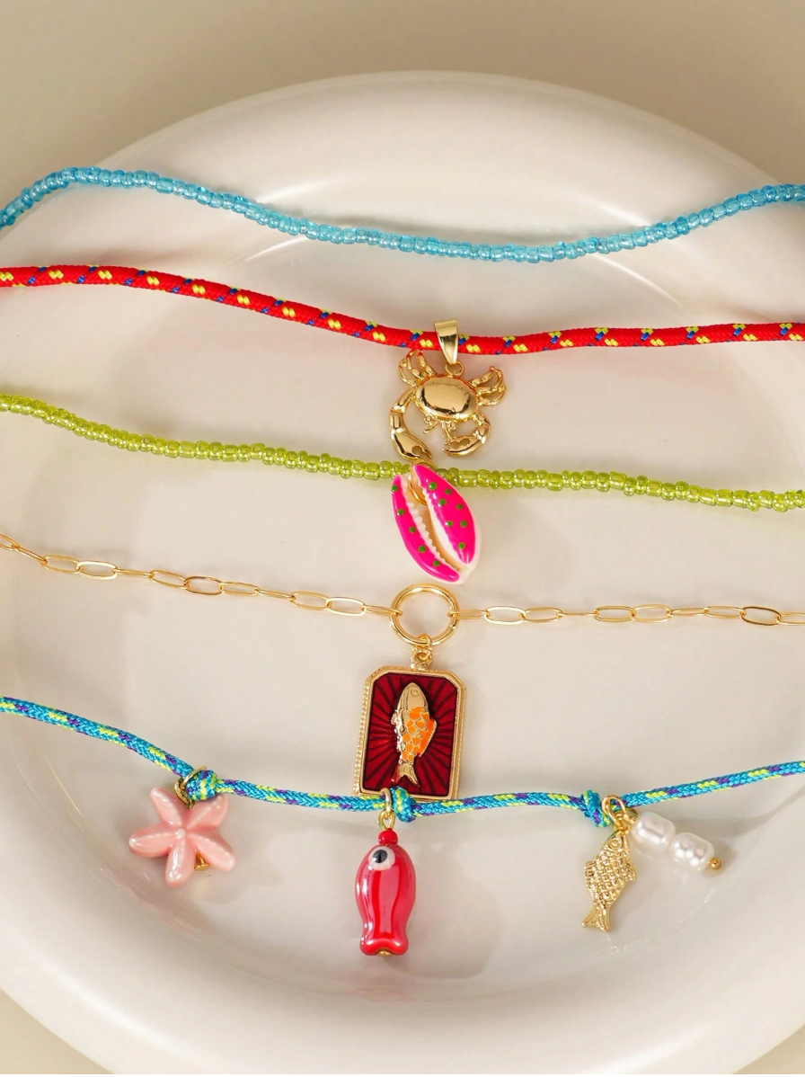 COLLAR PLAYERO 5 PIEZAS MULTICOLOR