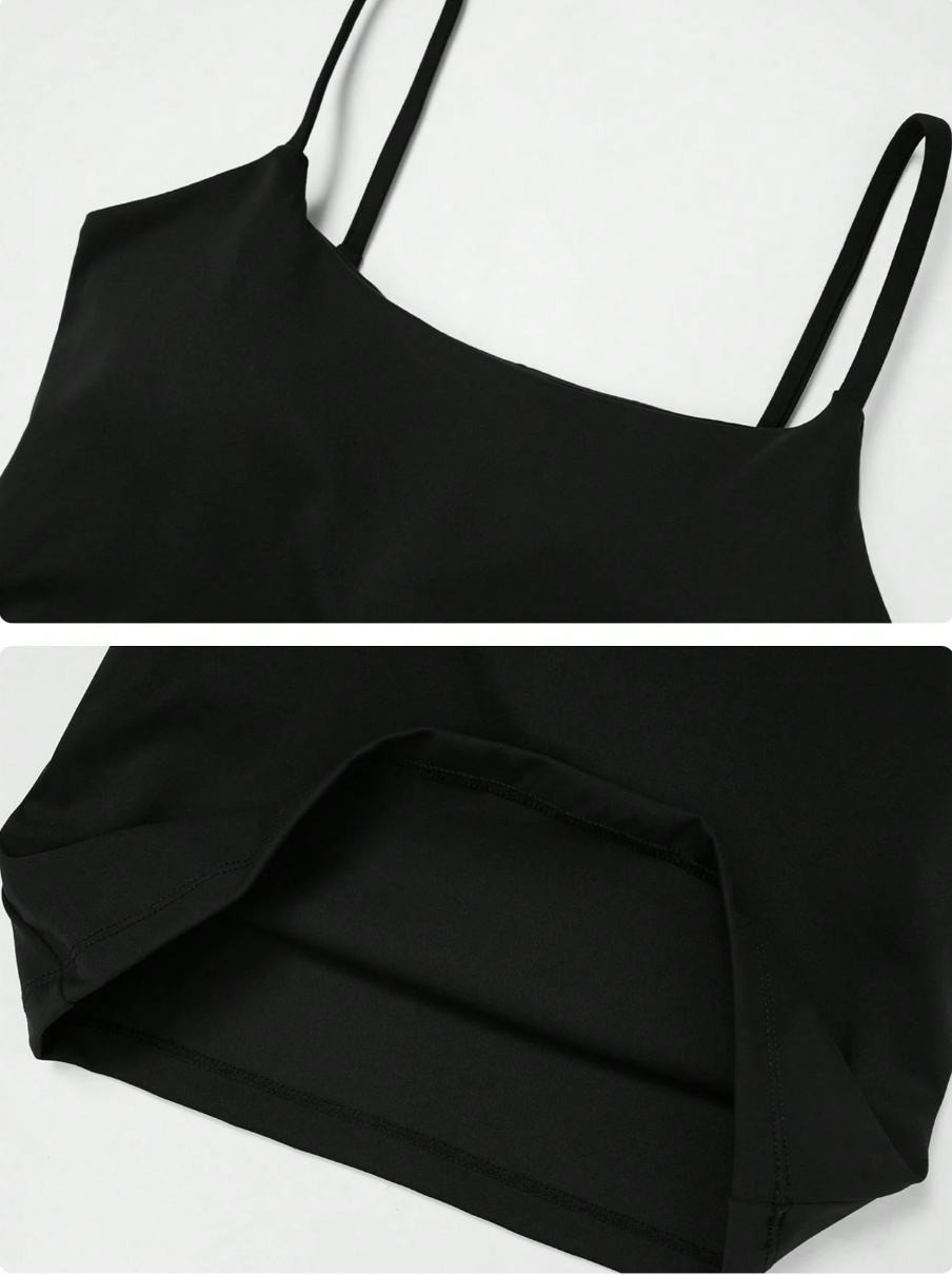 SET TOP DE TIRANTES + PANTALON FLARE