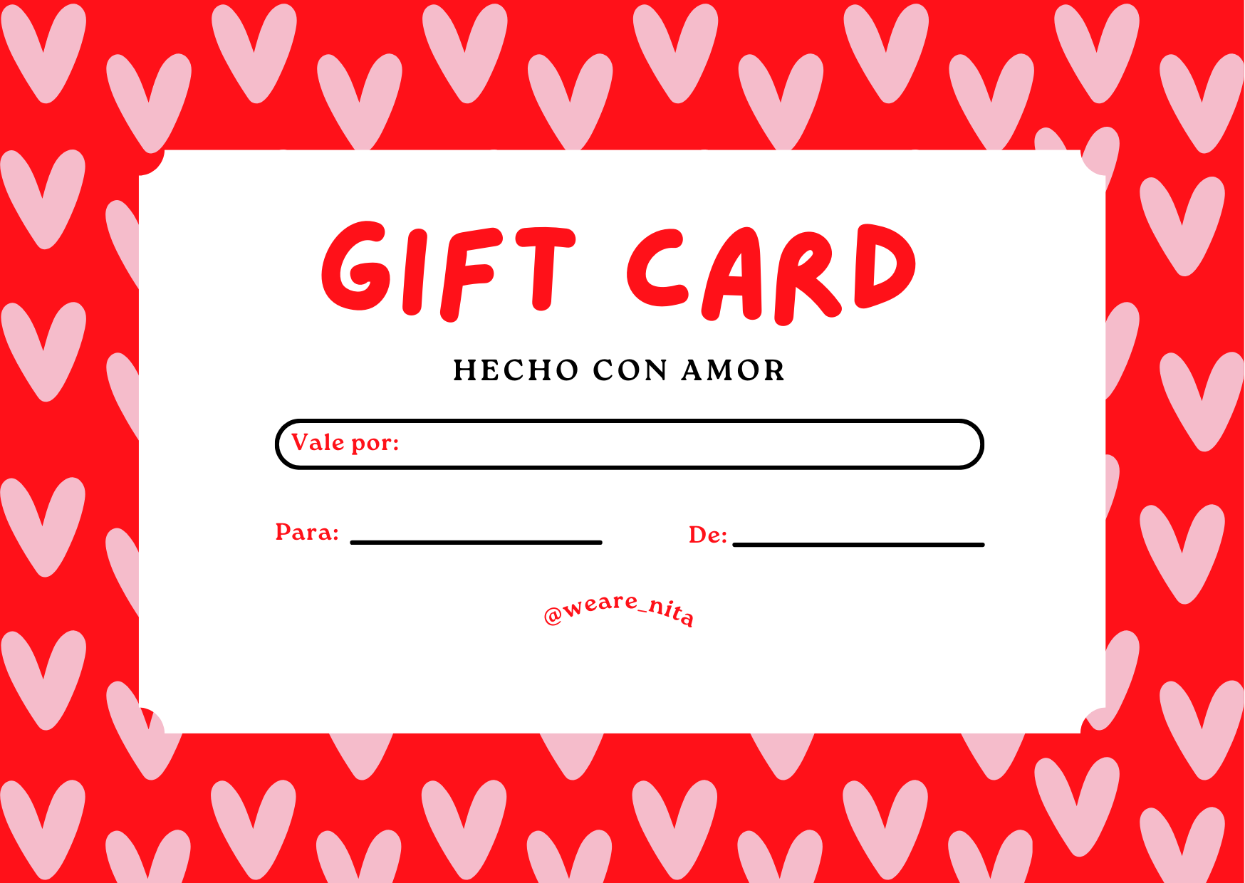 Gift Card de Nita