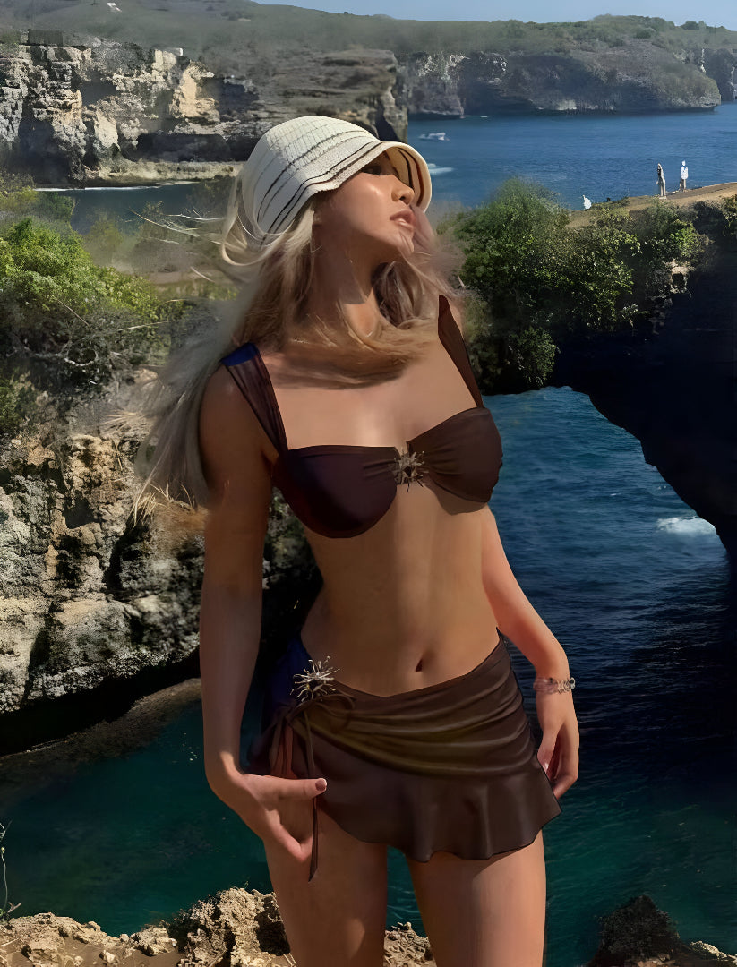 SET AURORA BIKINI + POLLERITA