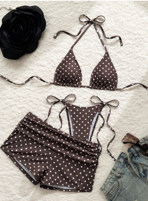 BIKINI POLKA FIRE + SHORT