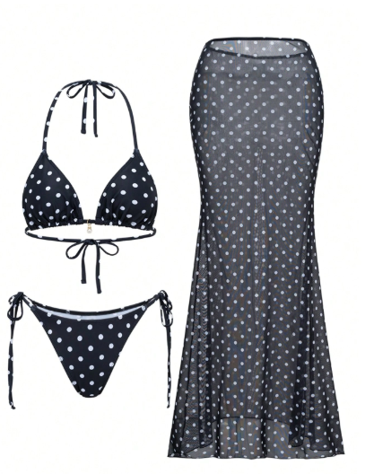 BIKINI MIDNIGHT POLKA DOT