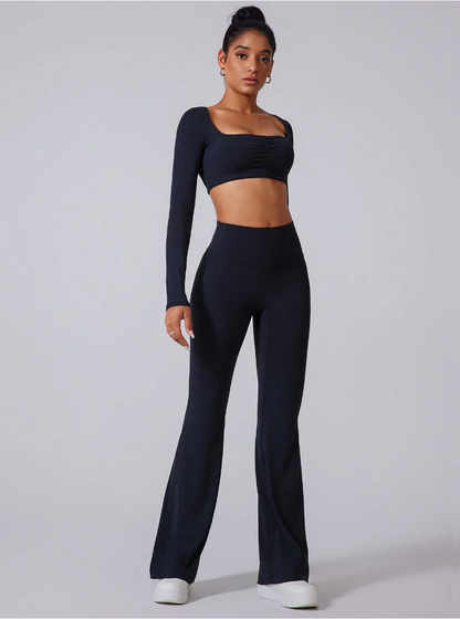 LEGGING FLARE OXFORD NEGRO
