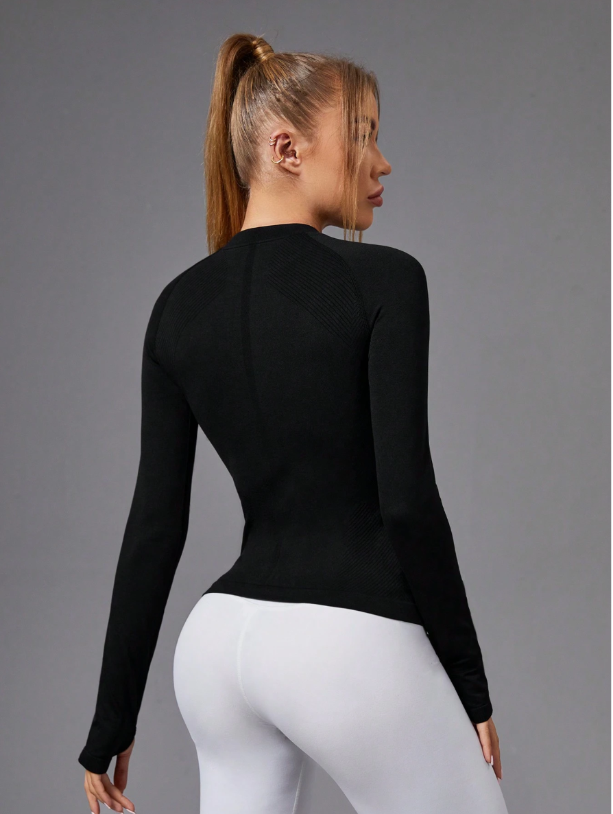 REMERA MOLDEADORA SLIM FIT MANGAS LARGAS