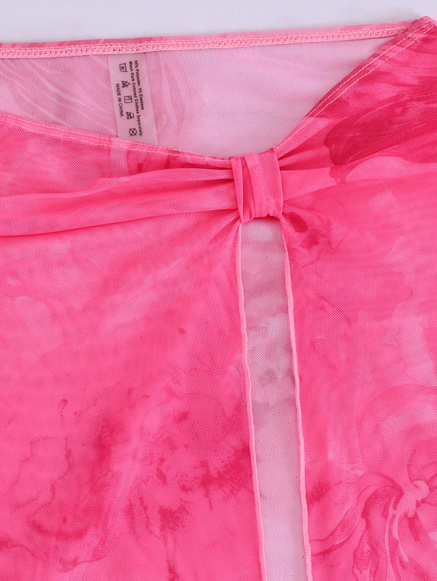 SET ROSE SUNSET BIKINI + POLLERA