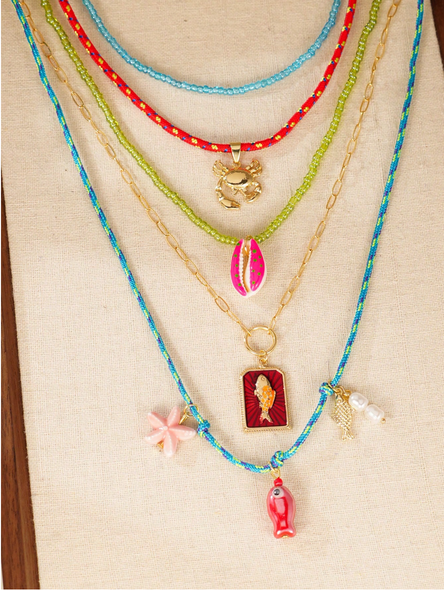 COLLAR PLAYERO 5 PIEZAS MULTICOLOR