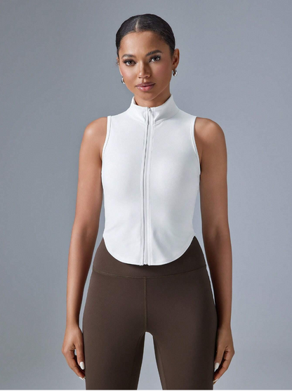 TOP SIN MANGAS CUELLO ALTO