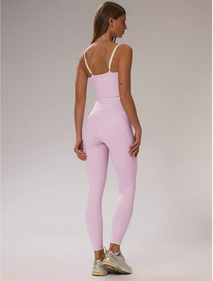 SET MUSERA ROSA TOP + LEGGING CINTURA EN V