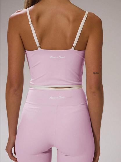 SET MUSERA ROSA TOP + LEGGING CINTURA EN V