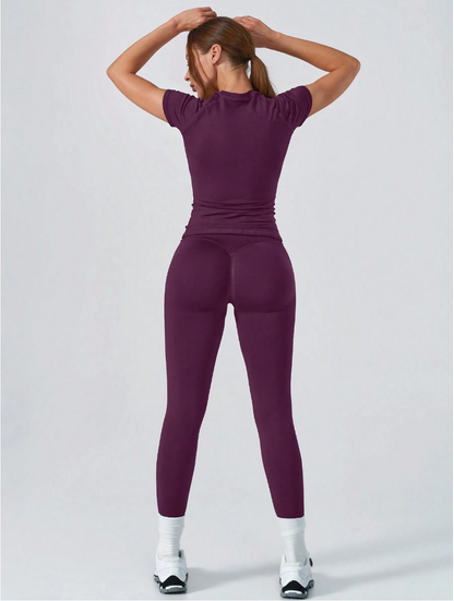 SET REMERA MOLDEADORA + LEGGINGS PUSH UP