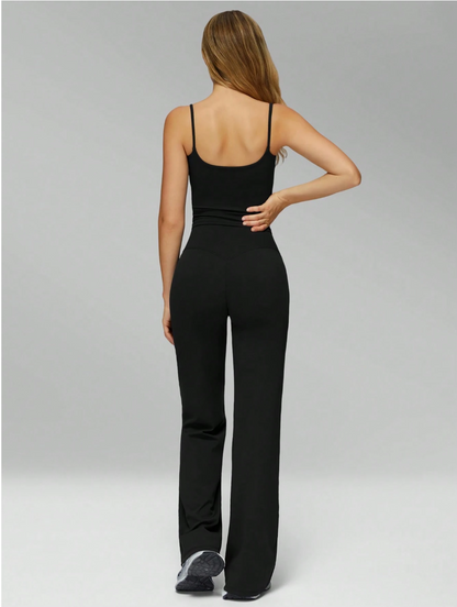 SET TOP DE TIRANTES + PANTALON FLARE