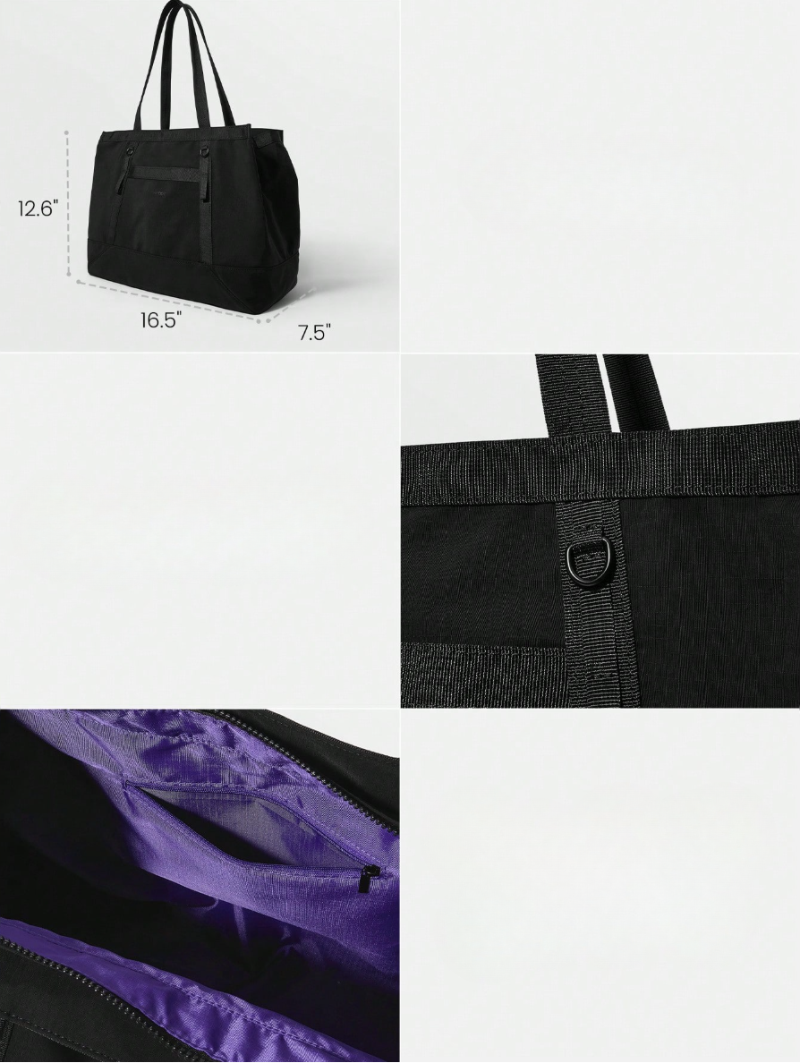 BOLSO DE MANO GLOWMODE NEGRO
