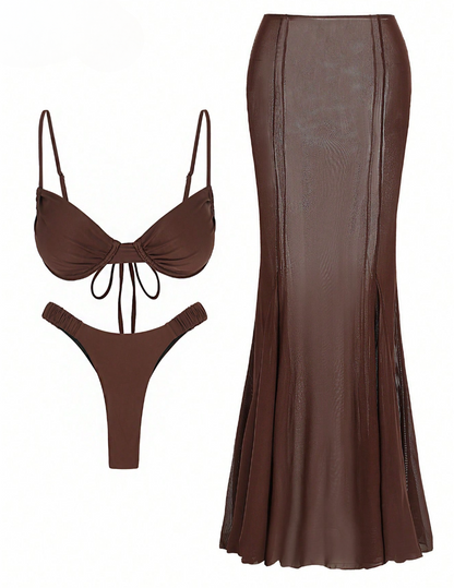 SET MOKA BIKINI + POLLERA